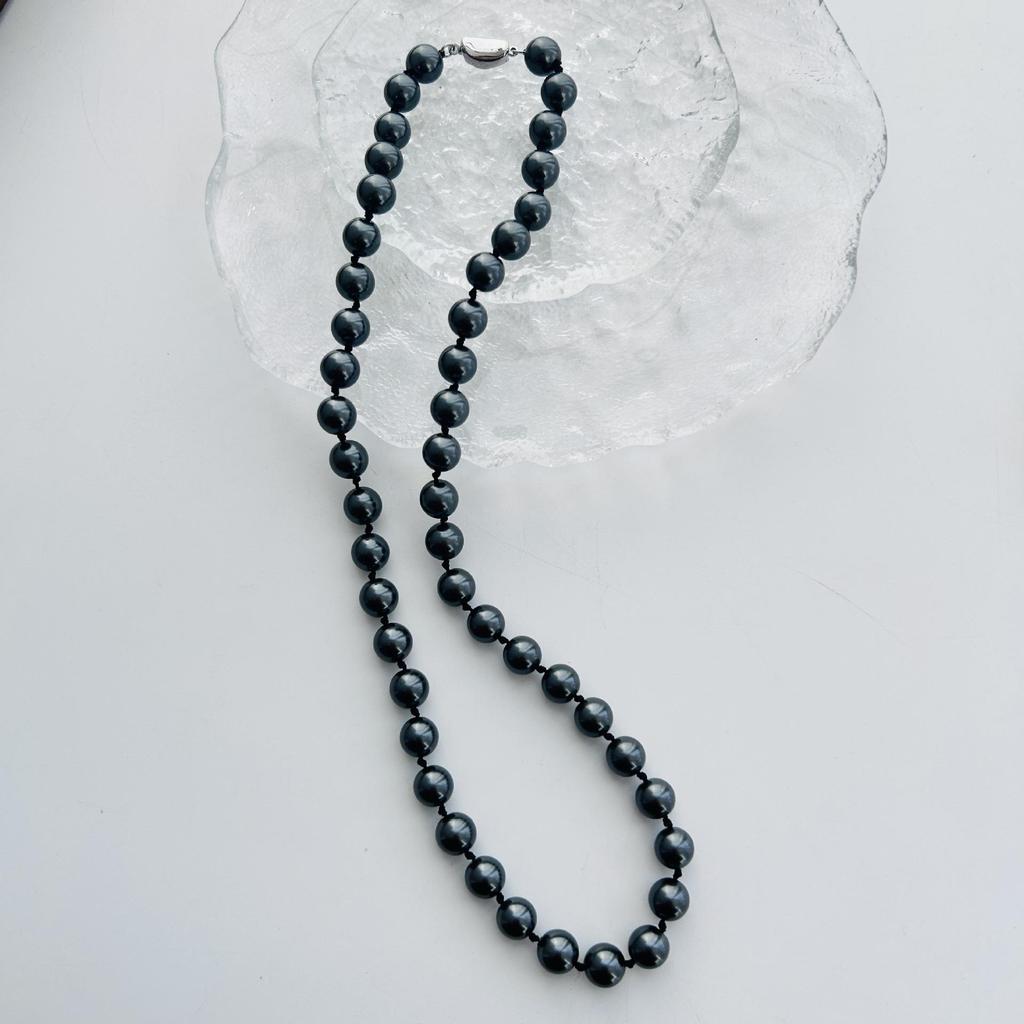 2024 Luxury Australian South Sea Pearl Necklace - Versatile Knotted Clavicle Chain for Women