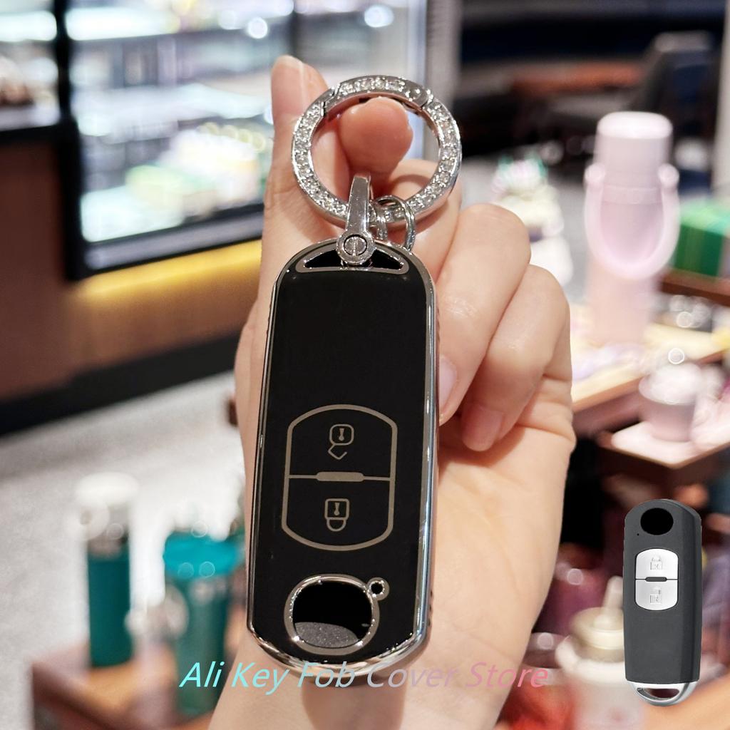 Copri Portachiavi Laccetto Portachiavi Auto per Mazda 2 3 6 CX3 CX5 CX6 CX-9 MX5 Custodia Chiave Auto Accessori