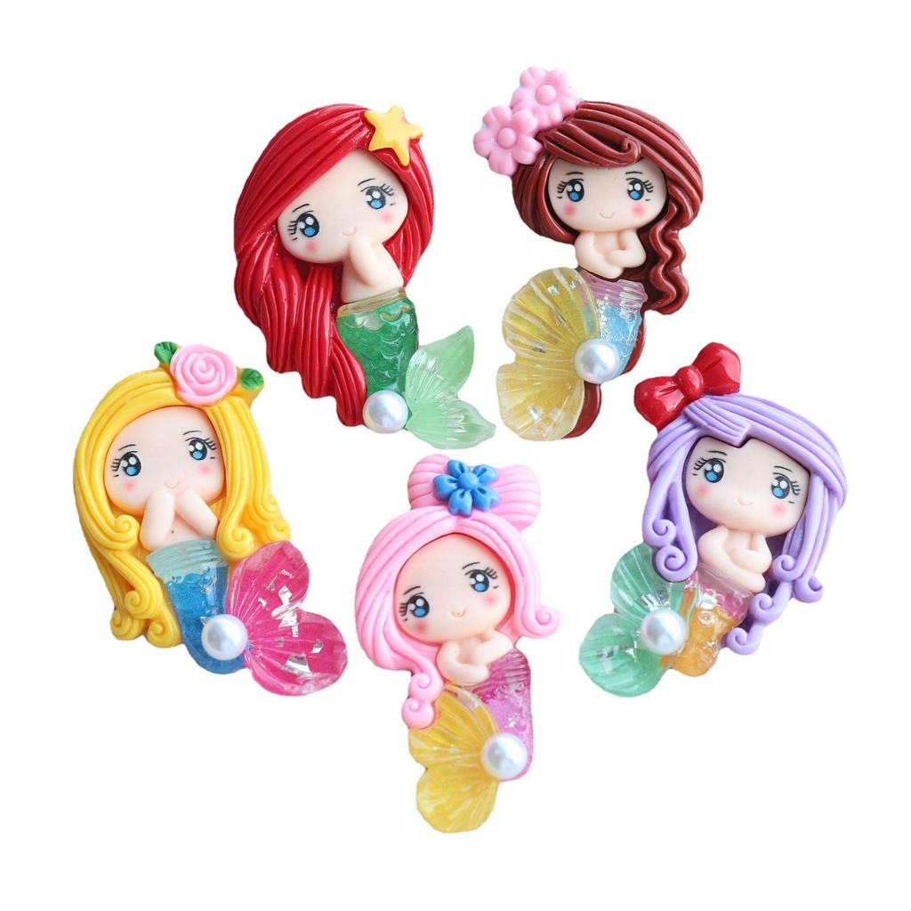 Mermaid Pearl Shell Sequin Doll DIY Fridge Magnet & Jewelry Storage Box