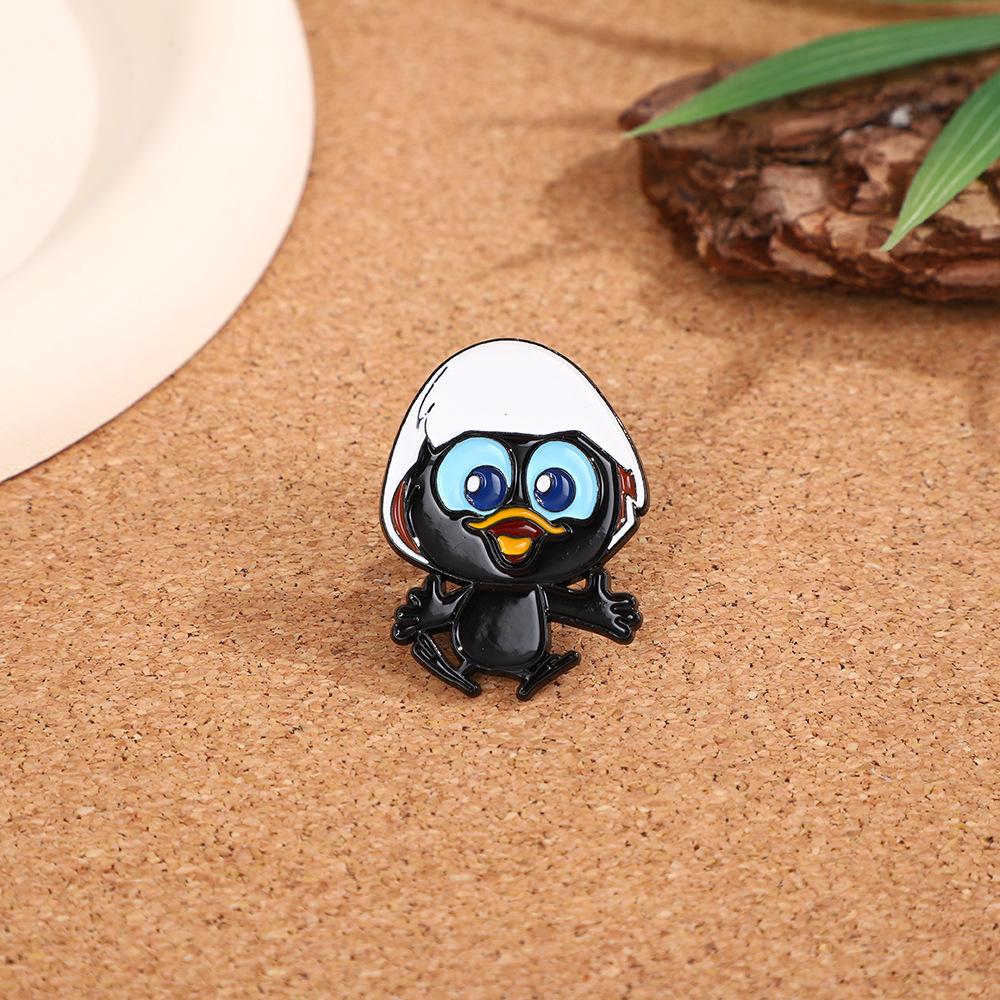 Design Eggshell Chicken Brooch Cartoon Cute Clothing Bag Accessories Accessories