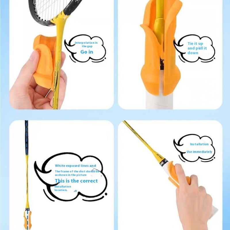 Pp Pomoc do chwytu badmintona Popraw umiejętności Uniwersalna pomoc do chwytu rakiety tenisowej Korekcja postawy rakiety do badmintona