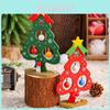 Mini-Holz-Weihnachtsbaum-Figur, ideal für Kinder, DIY, Lernspielzeug, Geschenk für die Feiertagsdekoration