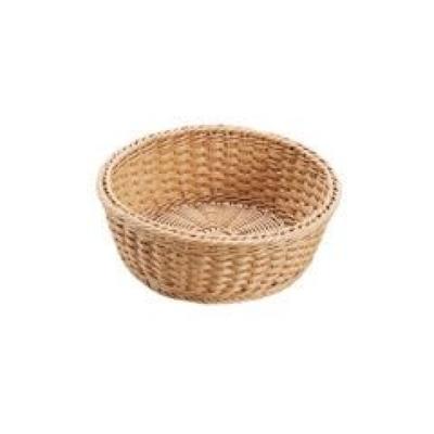 DS106 Antibacterial Resin Round Basket, Natural, 27 Cm