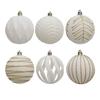 6pcs White Red Green Christmas Pendant Ball Christmas Tree Hanging Decoration  Children Gifts