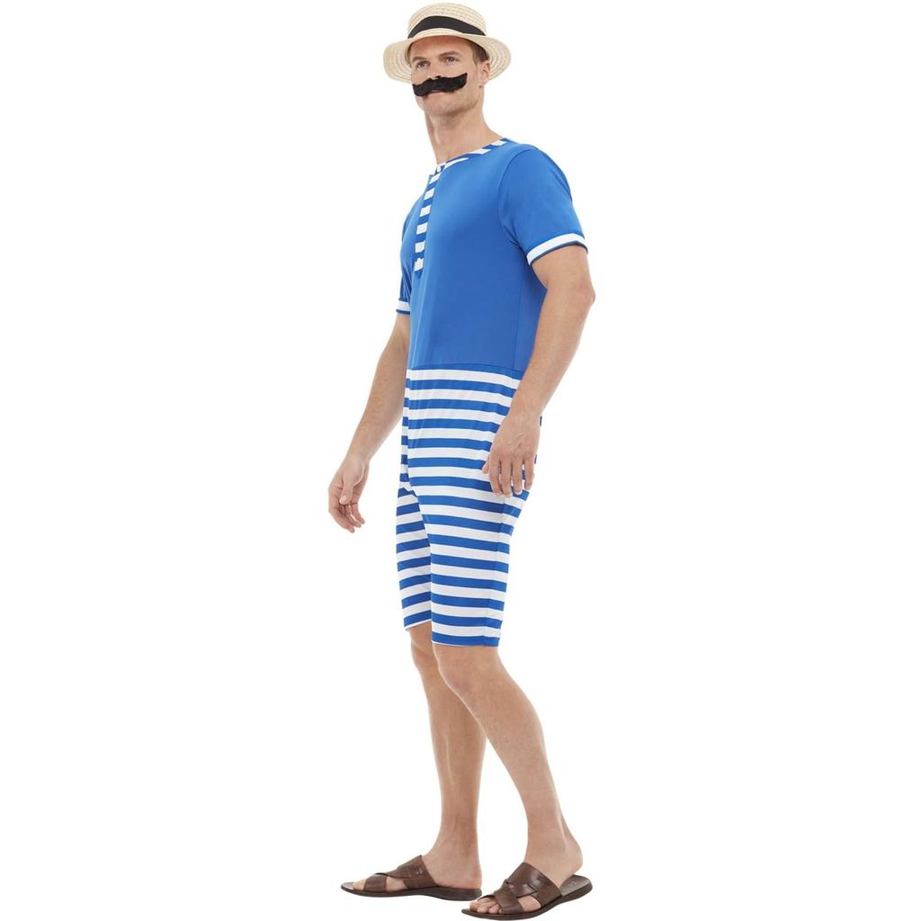 Smiffys Mens 20s Bathing Suit Costume Set