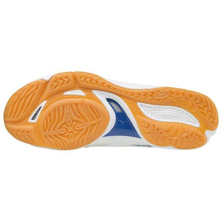 Mizuno Wave Rider 25 Comfortable Breathable Shock Absorbing Non-Slip Durable Low-Top Training Shoes Unisex sneaker White Blue V1GA173025