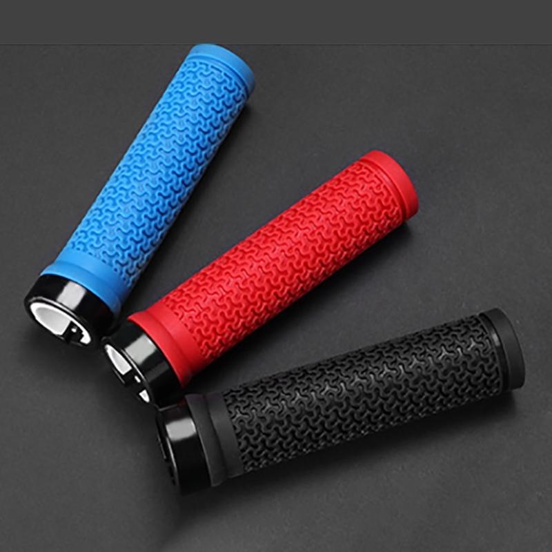 Bicycles Handle Bar Grips with Non-Slip Locking Rings Fit 22.2mm Bike Handlebar