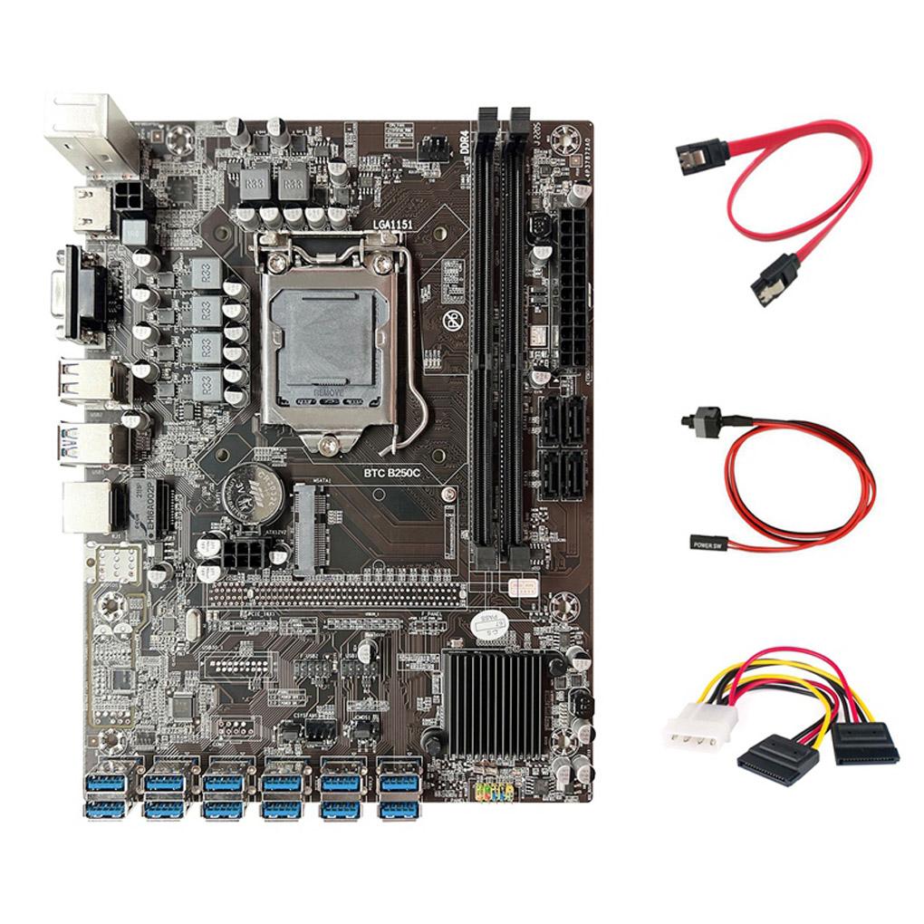 Satın alın 1 Set B250C Motherboard Computer Components Desktop ...