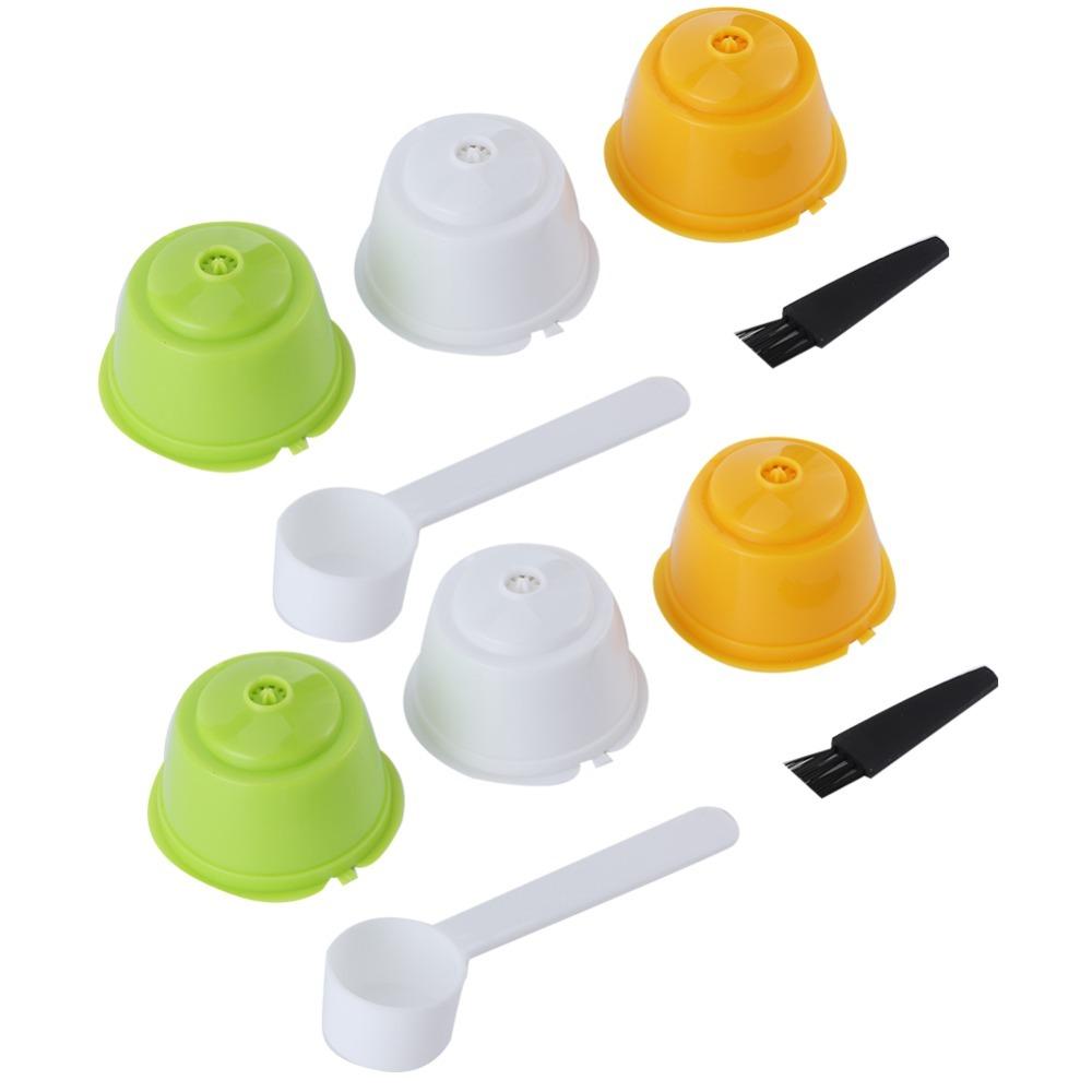 6pcs Food Grade Material Reusable Coffee Filter Cup Coffee Machine Supplies  Coffee Making