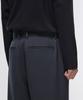 Musinsa Standard Narrow Belt One-Pleat Wide Slacks [Iron Gray]
