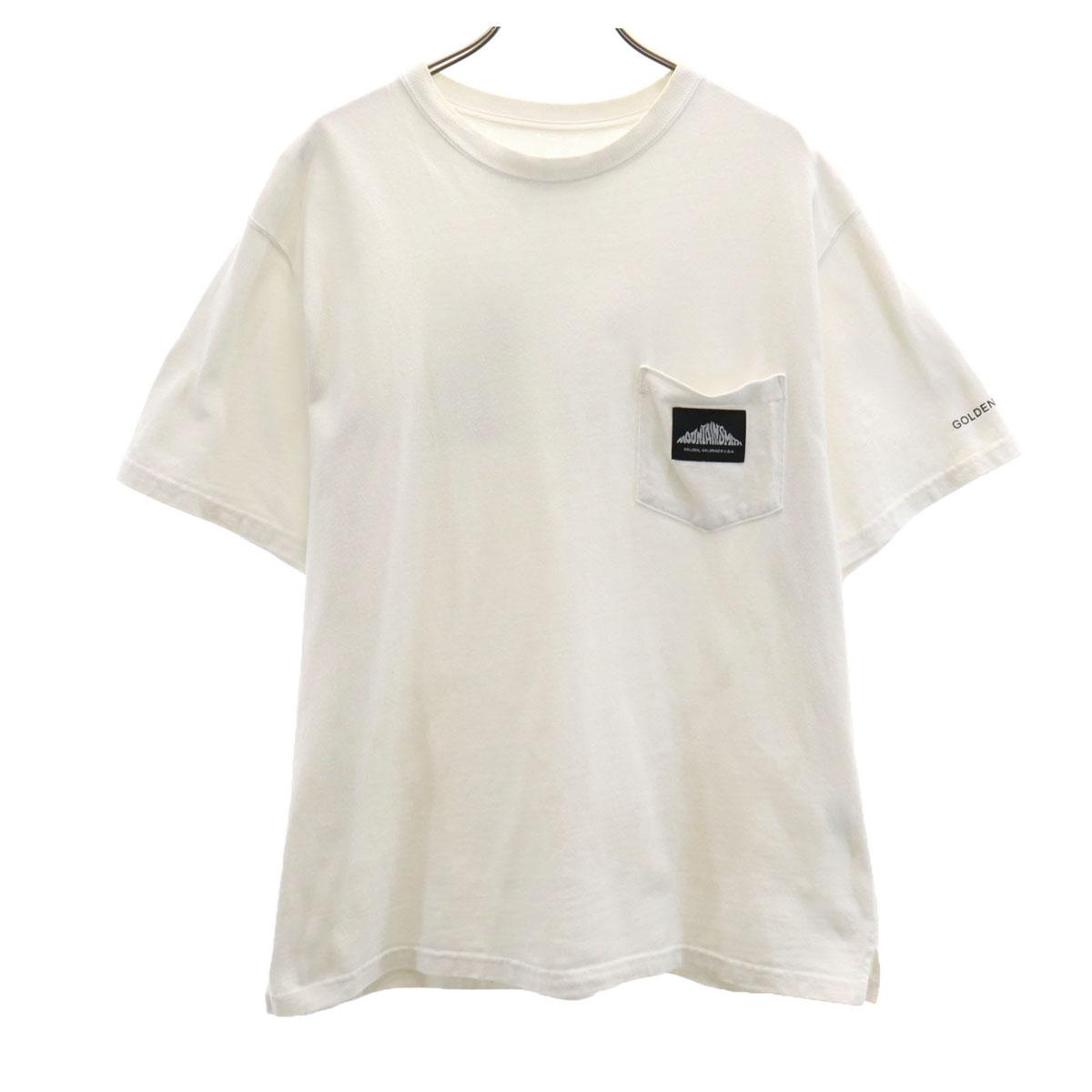 

MOUNTAIN SMITH Short sleeve T-shirt M off white Pocket T-shirt Outdoor Men s Used