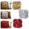Woven Knotted Throw Pillow Solid Color Design High Elastic Friendly to Skin Chinese Knotting Office Sofa Bed Cushion Pillow Decor