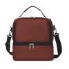 Borsa da picnic portatile a doppio strato Borsa da pranzo con isolamento termico per frigorifero Borse per alimenti Bento Contenitore da campeggio Dispositivo di raffreddamento per bevande