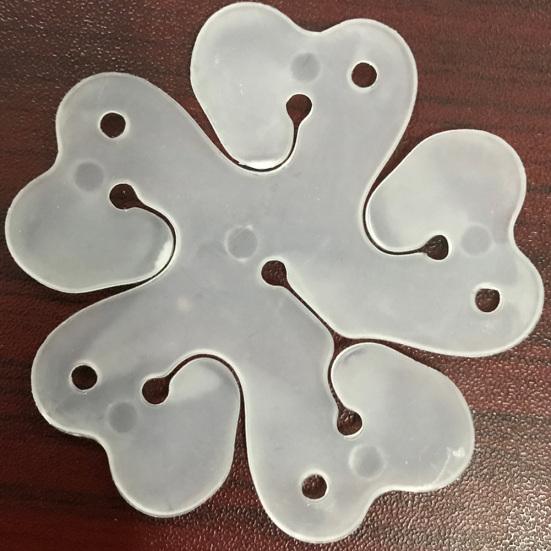 10 Peças Clipes de Balão de Plástico em Forma de Flor de Ameixeira Suprimentos para Casamento Festa de Aniversário