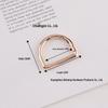 In-Stock: High-Grade D-Shaped Spring Ring Buckle for DIY Bag Handles & Straps