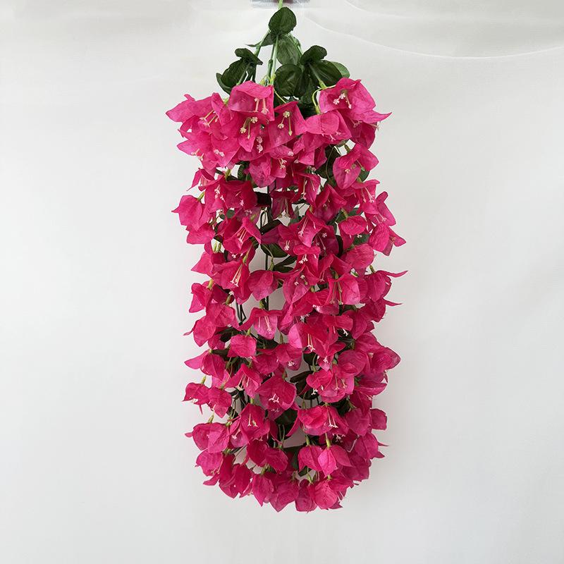 Artificial Bougainvillea Wall Hanging Flower Faux Silk Flower Bougainvillea Vine for Wedding Celling Home Hotel Floral Decor