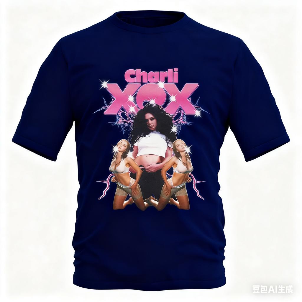Charli XCX Graphic T  Shirt Pop Music Fan Tee with Retro Art Design Bold Pop Culture Print