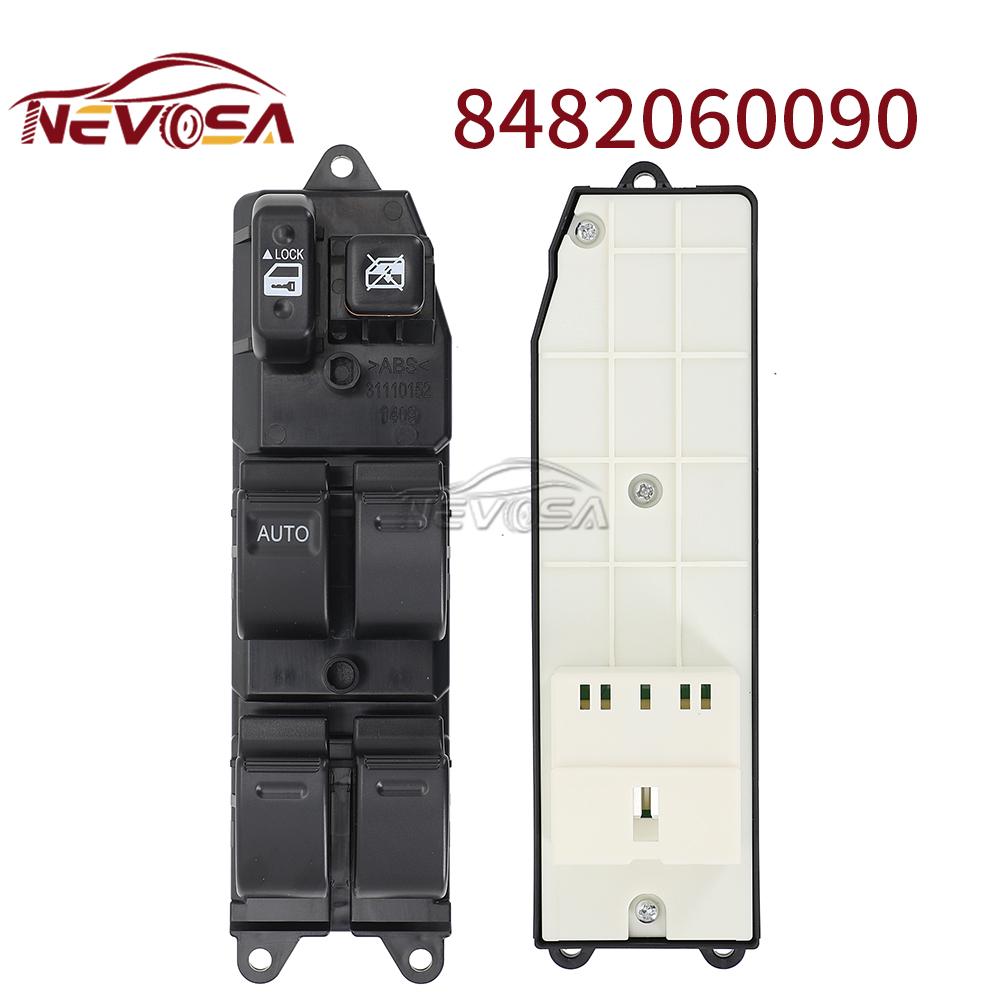 NEVOSA 8482060090 Power Window Lifter Control Switch For Toyota Echo Yaris T.U.V 4Runner Hilux Land Cruiser Camry 84820-60090 84820-60090