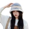 Fisherman Hat Women's Versatile Japanese Autumn and Winter Basin Hat Warm and Fashionable Colorful Face Showing Small Bucket Hat