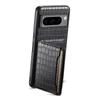 For Google Pixel 8 Pro Kickstand Case Card Holder Phone Cover Crocodile Texture