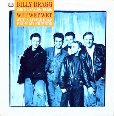 7inch Record WET WET WET / BILLY BRAGG - With A Little Help From My Friends  CHILD1 The Precious Or 1988 UK Rock Used