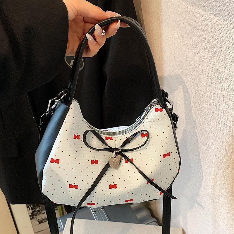 Bow Underarm Bag, Fashionable Handbag, Stylish Single-shoulder Crossbody Bag