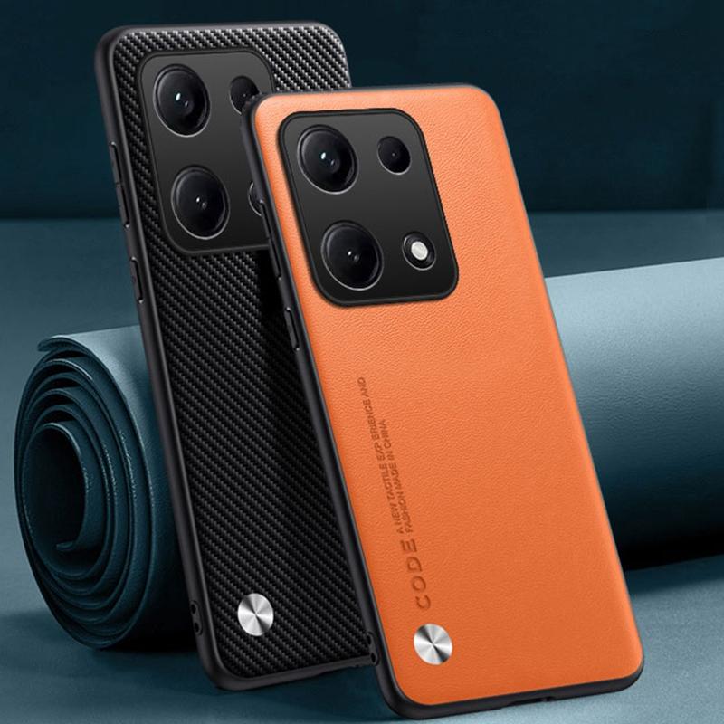 

Luxury PU Leather Case For Xiaomi Redmi Note 14S Back Cover Silicone Shockproof Full Protection Phone Case For Redmi Note14S 4G For Redmi Note 14S чорний