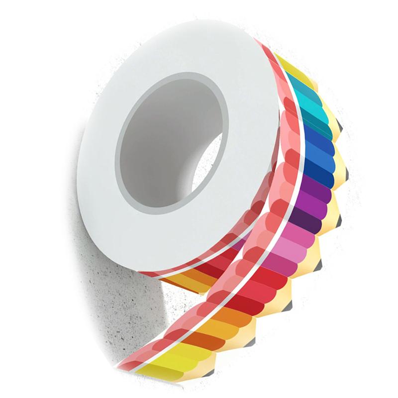 Bulletin Borders Stickers Pencils Border Trim 65.6Ft Back-To-School Decoration Borders designed for Black Board Trim Decoration