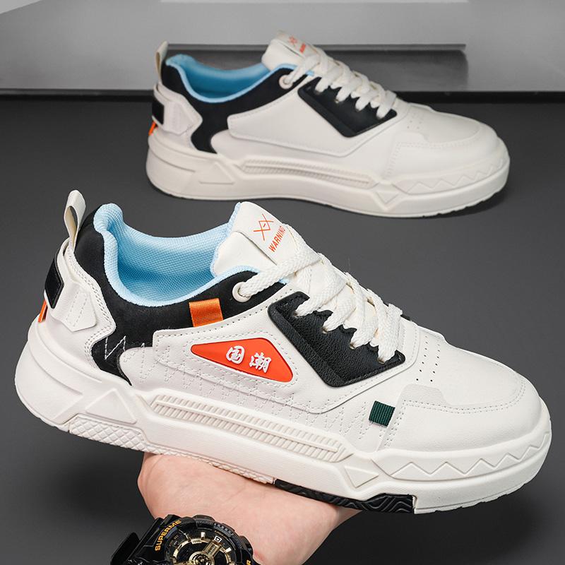 Herren Skate Sneaker Mode Plateau Skateboard Schuhe für Herren Neue Low Top Herren Casual Sneaker Bequeme Schnürschuhe Trendschuhe