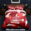 Aberdeen FC Design Bed Bedding Set 1 Duvet Cover + 2 Pillowcases Soft Breathable Household Bed Linens