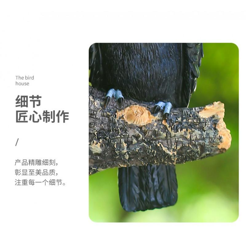 Resin Bird Ornament Garden Tree Hanging Decor Outdoor Yard Patio Decoration Small Animal Figurine