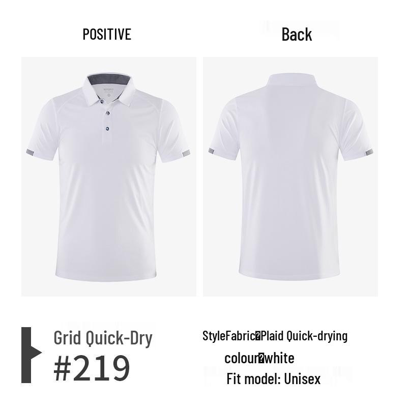 Custom Logo Quick-Dry Short Sleeve Polo Shirt - Sports Team & Work Uniform Medium