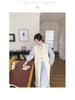 Women's Spring 2025 Playful Two-Piece: Colorful Button Shirt Dress & Tassel Knit Vest Suit