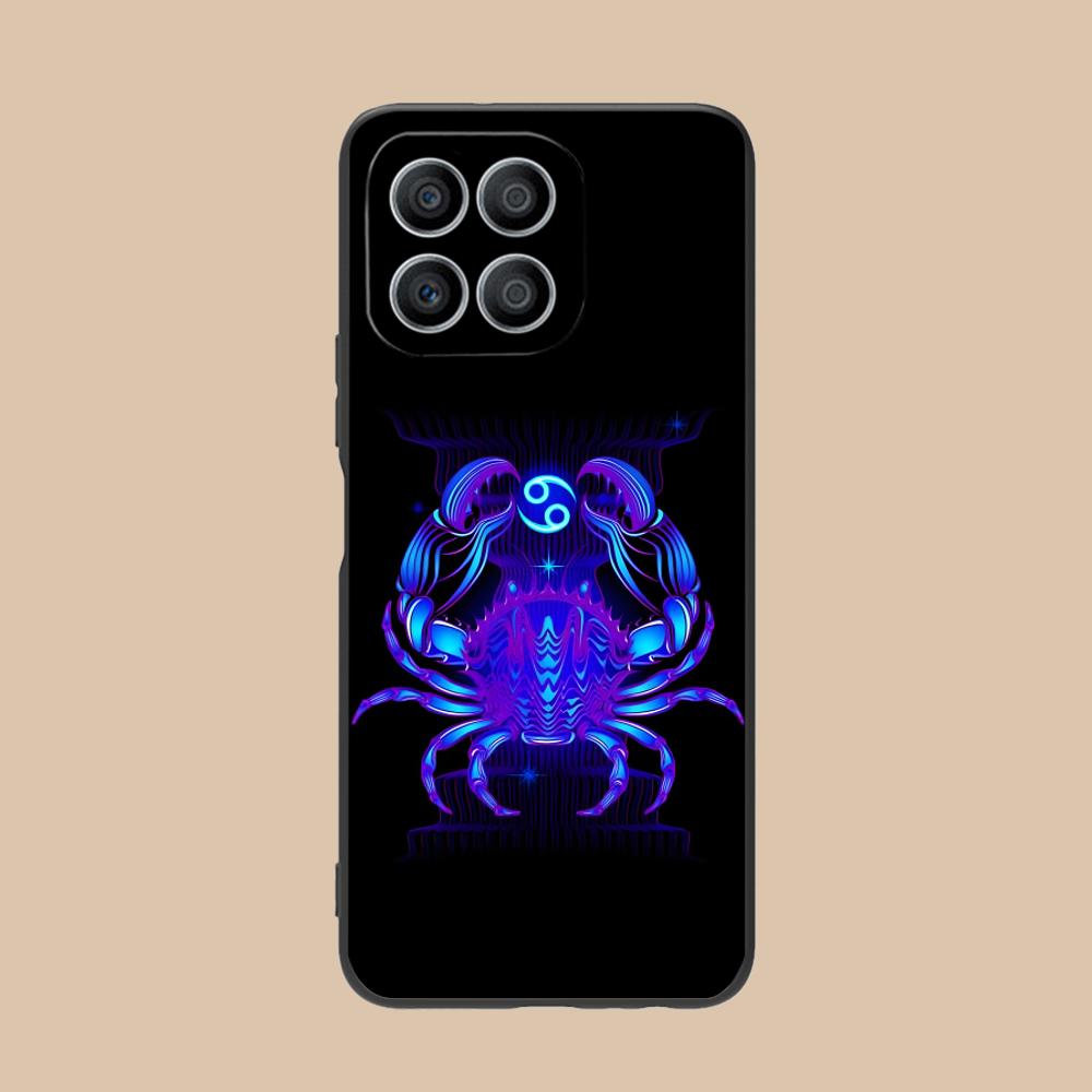 Zodiac Sign Cancer Mobile Phone Case for Honor 90 80 70 60 50 30 20 10 9 8 7 Pro S SE Lite 5G Colorful Printing Cover Pretty