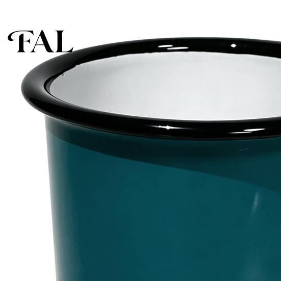 Home Kitchen Accessories Retro Enamel Coffee Mug, 360ml Vintage Colorful Tea Cup, Gift for Lovers Nostalgic Style Drinkware Office And Use Camping