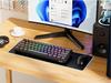 Geeky GK61 Mechanical Gaming Keyboard 61 Keys Multicolor RGB LED Backlit for Gamers ANSI US American Layout Mechanical 60% Hot-Swappable PC/Mac