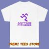 Anytime Fitness Gym Men's White Size S-3XL