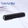 RGB Bluetooth Speaker: Wireless Luminous Portable Long Strip Desktop Sound Bar