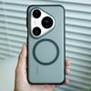 Case For Huawei Pura 90 Pro Max Pura 80 Pro+ Pura80 Ultra Case Magnetic For MagSafe Matte Transparent Acrylic Phone Cover