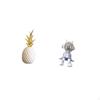 Pineapple Astronaut Decorative Sculpture Artificial Figurine Ornament for Bedroom Bookshelf Tabletop