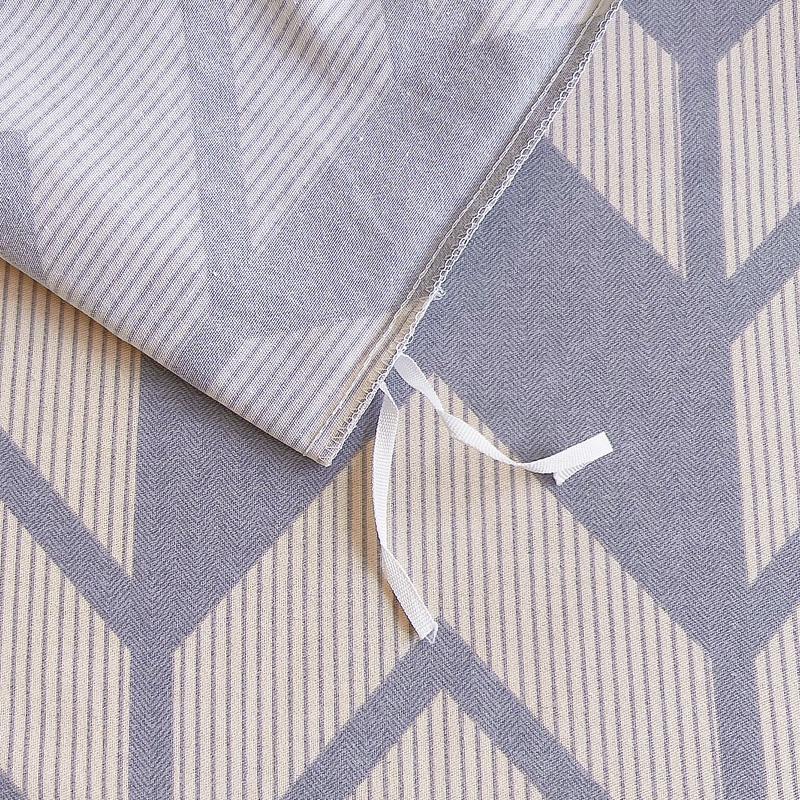 Minimalist Geometric Printing Duvet Cover All Cotton Quilt Cover Skin Friendly Breathable Queen Size Bedding for Kids Boys Girls