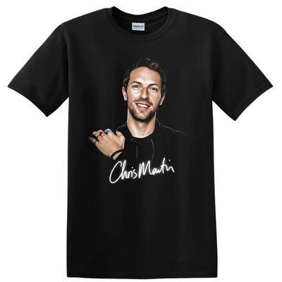 Chris Martin T-shirt Muzikantenportret Coldplay Concert Fan Cadeau Grafisch T-shirt