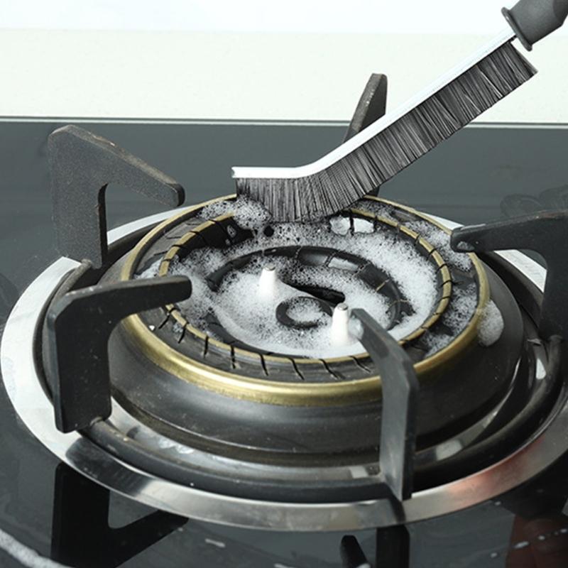 Durable All Purpose Scrub Brush Long Handle Ergonomic Grip Deep Clean Hard Surfaces Stubborn Stains