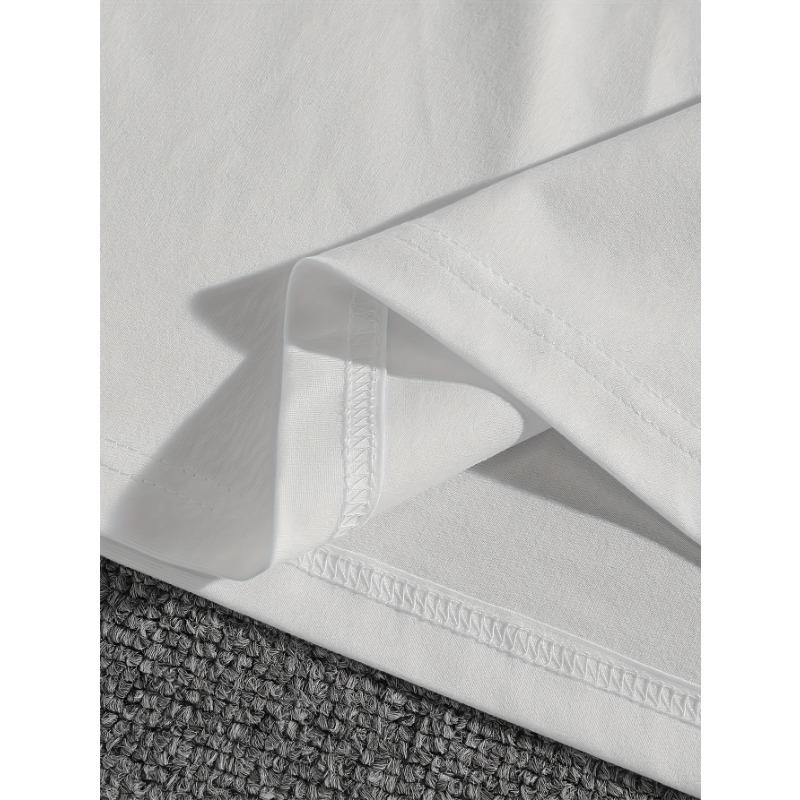European sizes A Men'S Short-Sleeve T-Shirt Featuring a Cute Cat Design, with a Loose Fit, Stylish Casual Round Neck