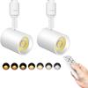 TuyuBEE Stepless Dimmable and Color-Adjustable Duct Rail Spotlight with Remote Control, 10W Integrated LED Light (85W Equivalent), Bright Rail Light,