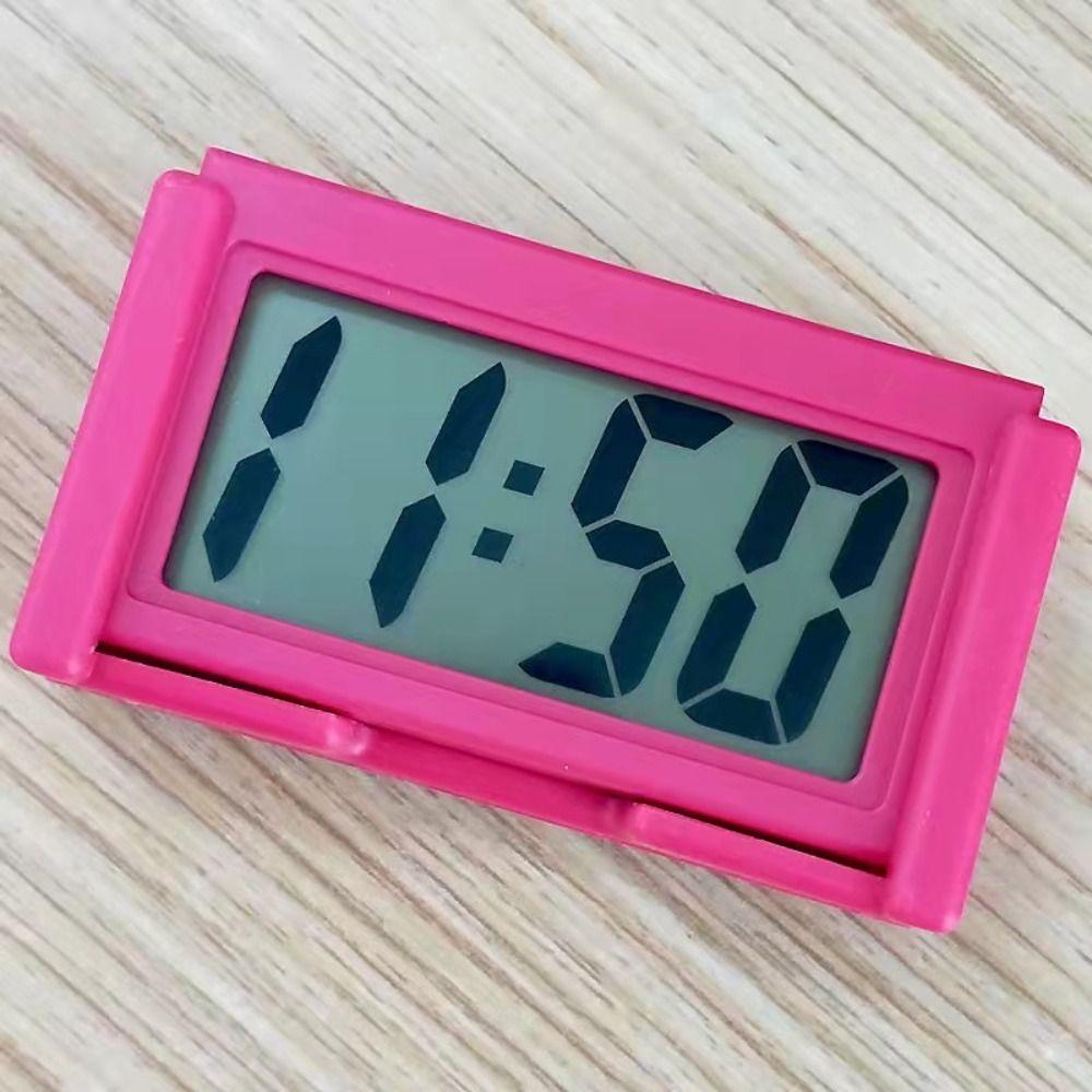 

Creative Mini Clock Simple Household Clock New Quiet Desktop Clock розы красного
