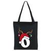 Christmas 26 English Letter Printing Tote Bag Shoulder Bag Women's New Large Capacity Go Out Portable