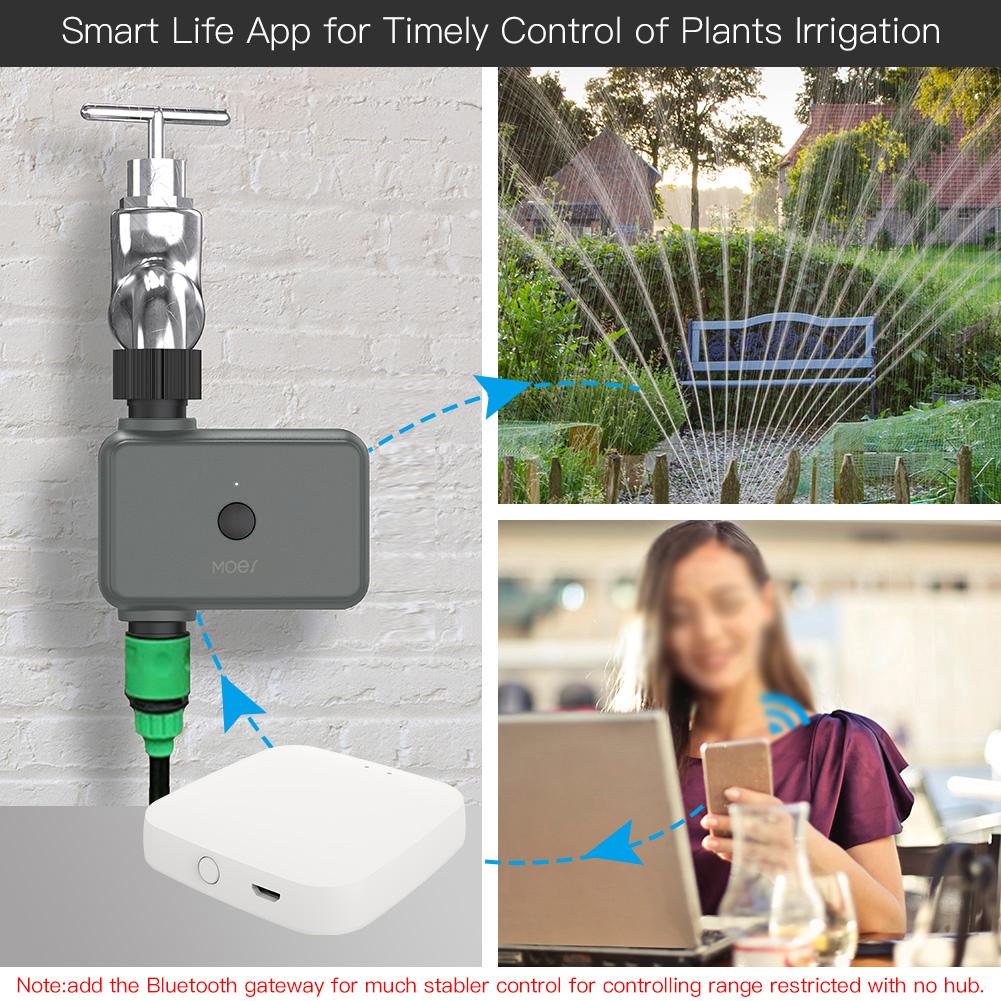 Programmable Irrigation Timer Intelligent Sprinkler Timer Remote Controls BT Water Timer IP55 Waterproof Gardening Supplies