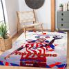 Atletico Madrid Personalized Text Floor Rug Office Rug Suitable for Entryway Balcony Kitchen Playrooms Anti-slip Rug Office home decor