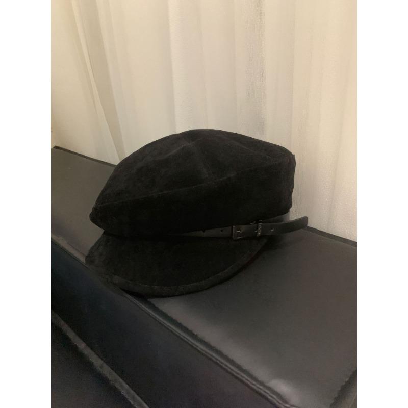 Korean Style British Retro Painter Hat Autumn and Winter Wide Brim Small Suede Beret Showing Face Retro Fashion